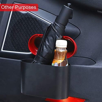 Accmor Car Trash Can with Lid, Mini Vehicle Dustbin Garbage Organizer Bin Holder - Image 6