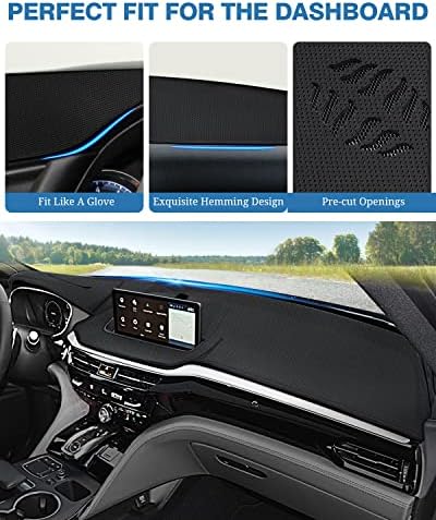 FIILINES Dash Cover for 2022-2024 Acura MDX, Dashboard Mat Exact Fit for MDX - Image 4