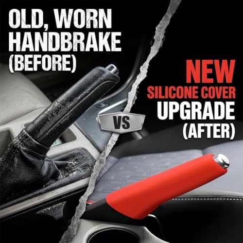 Car Handbrake Cover, Anti-Slip Silicone Automotive Handle Grip Protector - Image 5