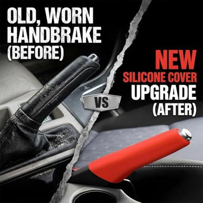 Car Handbrake Cover, Anti-Slip Silicone Automotive Handle Grip Protector - Image 5