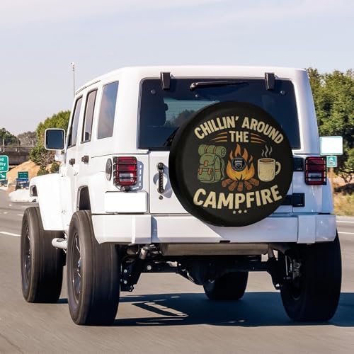 Camp Fire Retro Spare Tire Cover - Image 2