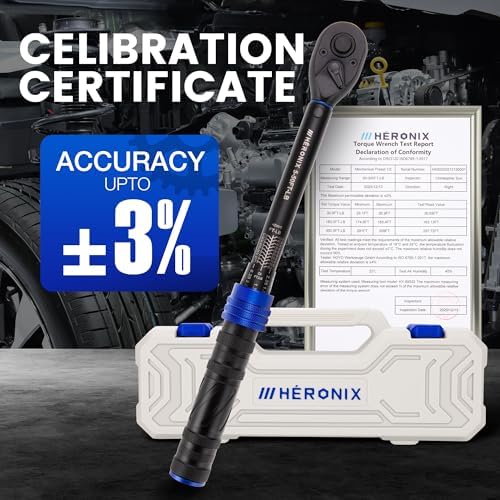3/8-Inch Drive Click Torque Wrench, 5–50 Ft-Lb ±3% Accuracy, Loud Click - Image 2