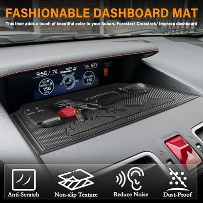 Dash Mat for Subaru Crosstrek Accessories 2012-2017, Forester 2014-2018 - Image 3