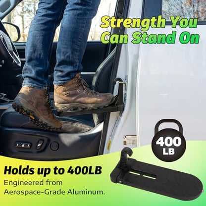 Car Door Latch Step for Roof Access, Aluminum Hook Doorsteps Universal Fit for - Image 2