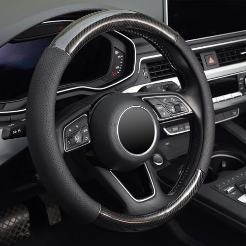 KAFEEK 16 inch Classic Carbon Fiber Steering Wheel Cover - Image 5
