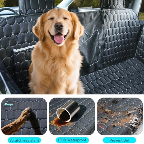 Meginc Dog Seat Covers for Back Seat, Dog Car Seat for Tesla Model 3, 100% - Image 4