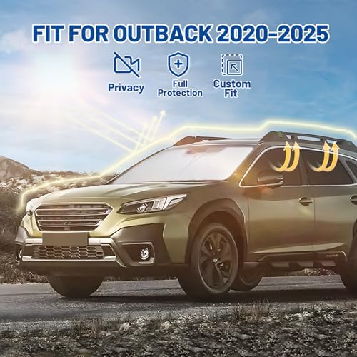 8PCS Car Window Shades for Subaru Outback 2020-2025, Privacy Window Covers - Image 2