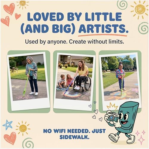 Sidewalk Chalk Holder for Kids and Toddlers – Stand-Up Outdoor Chalk Stick - Image 6
