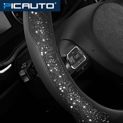 PIC AUTO Steering Wheel Cover, Universal Fit 14.5"-15.5" Car Steering Wheels - Image 5