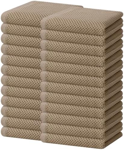 Homaxy 100% Cotton Waffle Weave Kitchen Dish Towels 24-Pack by Homaxy
