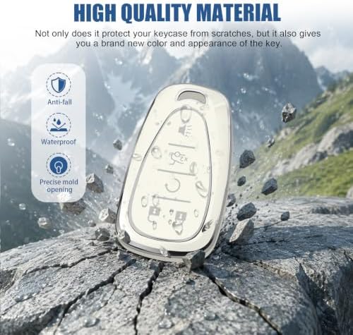 for Chevy Key Fob Cover, 5 Buttons TPU Key Cover - Image 3