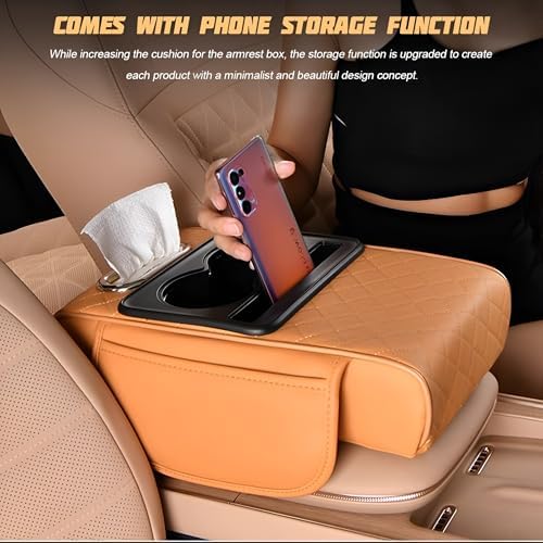 Zpana 4 in 1 Car Center Console Armrest Pillow, Memory Foam - Image 3