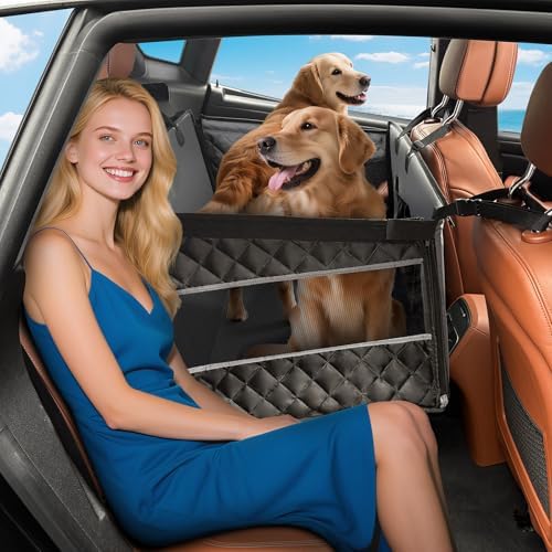 MIXJOY XL Dog Car Seat for Large Medium Dogs, Back Seat Extender for Pets - Image 7