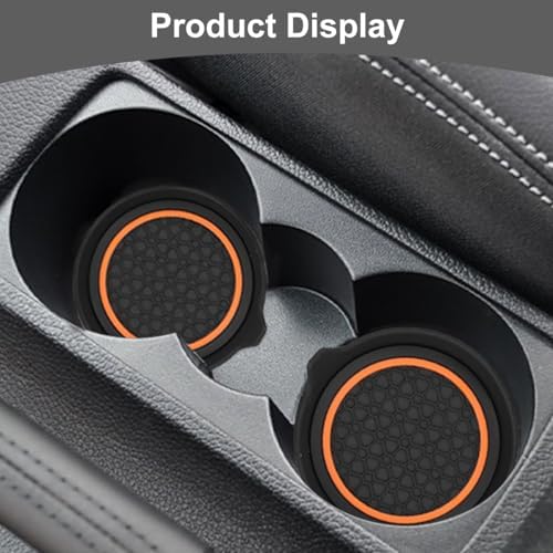 HZEL Car Cup Holder Coasters, Recessed Automotive Drink Mat Decoration - Image 6