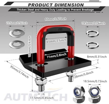 AUTMATCH Hitch Tightener Anti-Rattle Clamp - Image 4