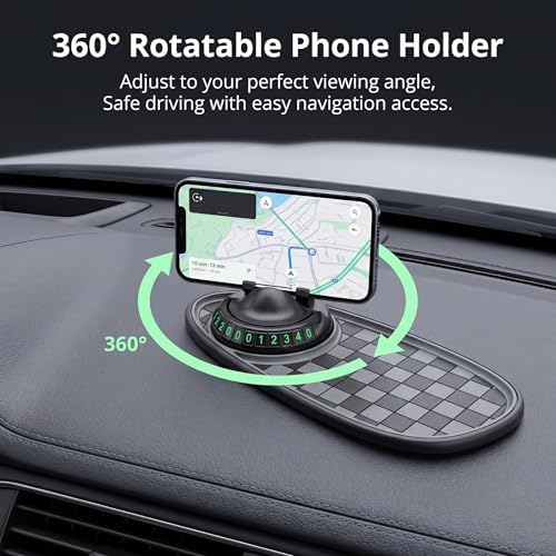 Multifunction Car Anti-slip Mat, Large Sticky Pad & Rotatable Phone Holder & - Image 4
