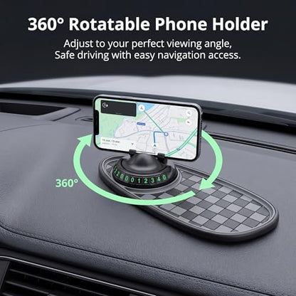 Multifunction Car Anti-slip Mat, Large Sticky Pad & Rotatable Phone Holder & - Image 4