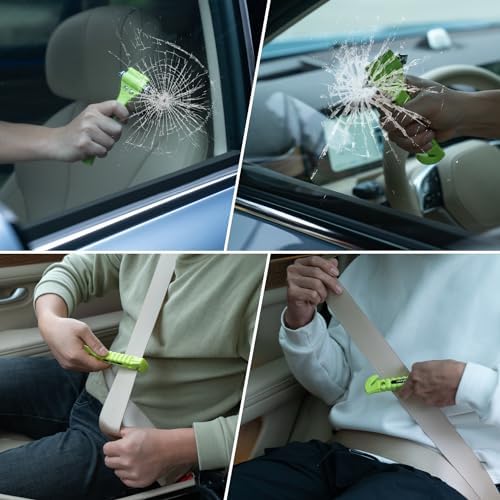 Car Window Breaker Hammer and Seat Belt Cutter 2-in-1，Emergency Escape Tool - Image 5
