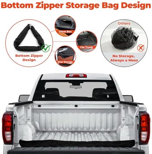 3-Layer Cargo Net for Jeep Gladiator 2020-2026, Zoned Storage Cargo Netting - Image 4