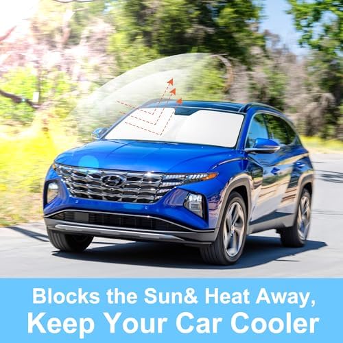 Windshield Sun Shade for 2022-2026 Hyundai Tucson Accessories - Image 6