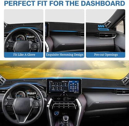 FIILINES Dash Cover Fit for 2021-2024 Toyota Venza, Dashboard Mat Exact Fit for - Image 4