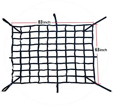 Cargo Net for Pickup Truck Bed Adjustable Cross Strap Competiable Tailgate - Image 2