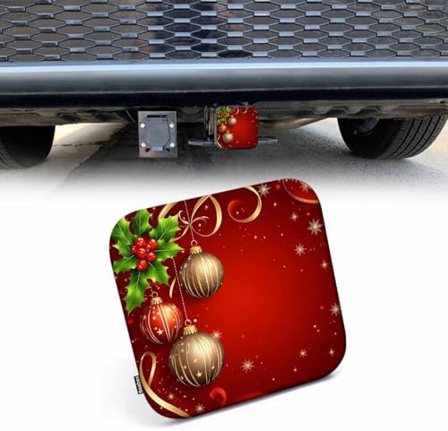 Christmas Hitch Covers for Trucks Christmas Balls Sparkling Red Trailer Hitch by Beabes