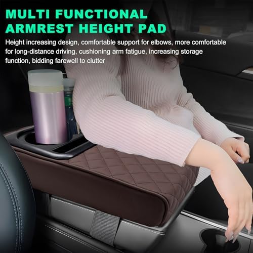Car Center Console Armrest Pillow, Memory Foam Auto Armrest Box Cover - Image 4