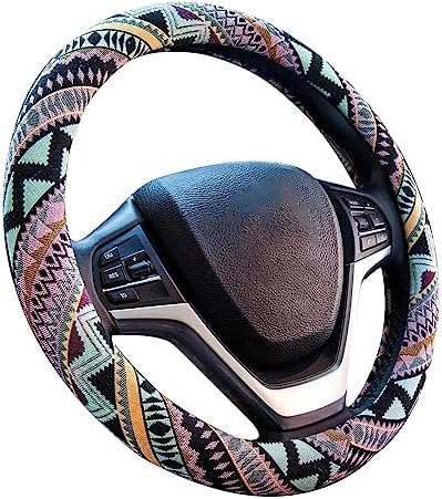 Valleycomfy Boho Steering Wheel Covers by Valleycomfy