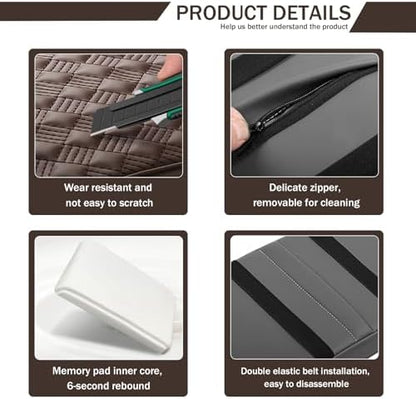Car Armrest Cushion, 12.2"x8.3" Memory Foam Console Pad - Image 5