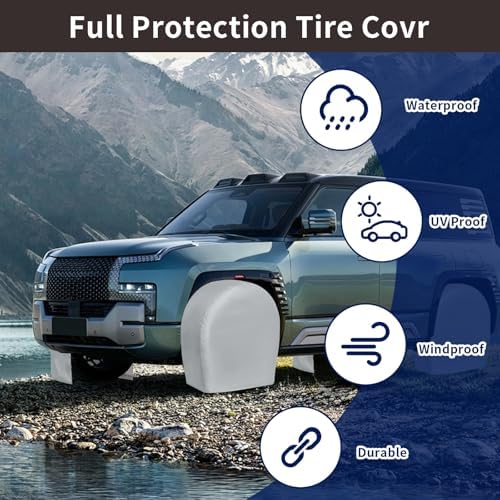 PureFit Universal Tire Covers Set of 4, Fits 30"-32" Inch Tire - Image 5