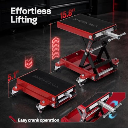 VIVOHOME Motorcycle Lift 1100 Lbs Scissor Lift Jack - Image 3