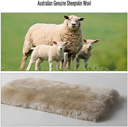 2pc Soft Genuine Sheepskin Wool Auto Seat Belt Cover Seatbelt Shoulder Pad - Image 6