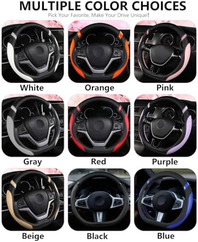 Cxtiy D-Shaped Flat Bottom Steering Wheel Cover - Image 5