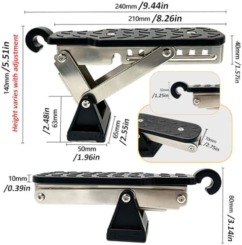 Foldable Car Door Step for McLaren MP4-12C 2011-2014 - Image 2