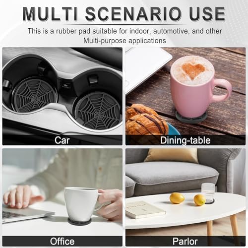 Alpmosn 4PCS Spider Web Car Coasters - Image 6