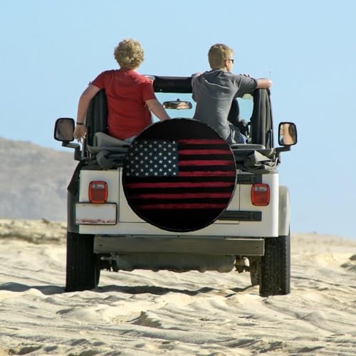 Vintage America American Flag 3 Tire Covers, Dust-Proof Weatherproof Wheel - Image 6