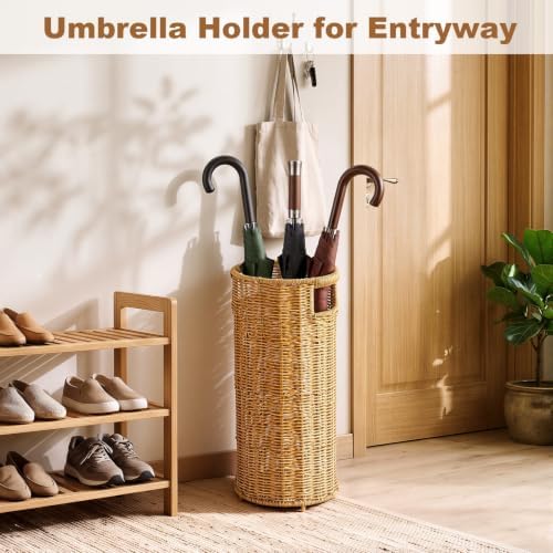 OwnMy Rattan Umbrella Holder for Entryway - Image 5