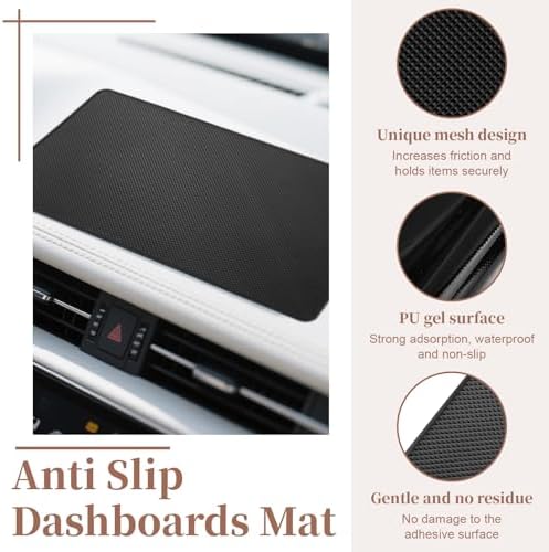 ecocstm Dash Mat for Car, 10.8" x 6.4" Anti Slip Dashboards Mat - Image 5