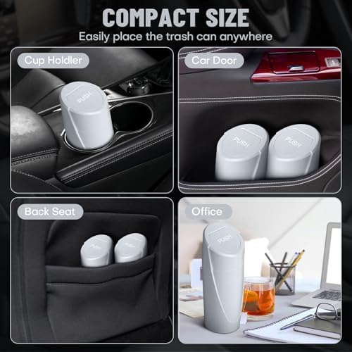 Car Trash Can Bin with Lid - Image 3