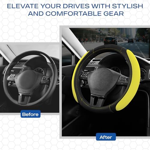 Skechers Steering Wheel Cover, Memory Foam Car Steering Wheel Cover, - Image 4