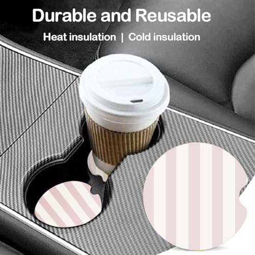 Ceramic Car Coasters – Absorbent Car Cup Holder Coaster Set - Image 2
