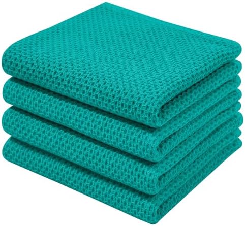 Homaxy 100% Cotton Waffle Weave Kitchen Dish Towels 4-Pack by Homaxy
