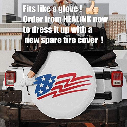 Spare Tire Cover 16 inch Waterproof PVC Leather Wheel Cover American Star - Image 2