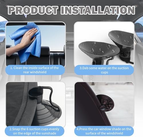 39.37x19.76 Car Rear Window Sun Shade, Foldable Car Window Shades - Image 6