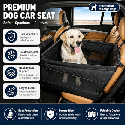Pet Car Seat Cover, Rear Seat Dog Cover, seat Cover/Waterproof/pet Hammock - Image 3