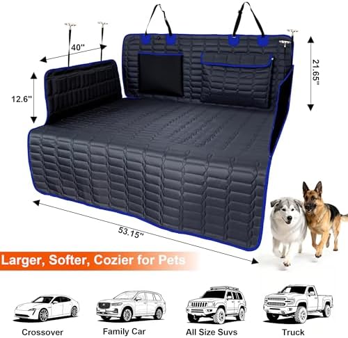 Reliadura SUV Cargo Liner for Dogs, Waterproof Pet Trunk Cover - Image 4