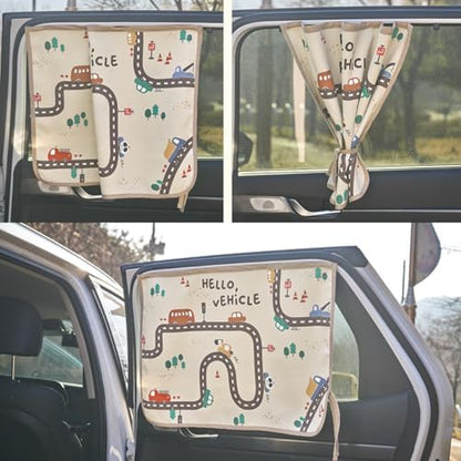 Magnetic Car Sun Shade Curtain for Side Window – Sun Blocker and UV Protector - Image 2