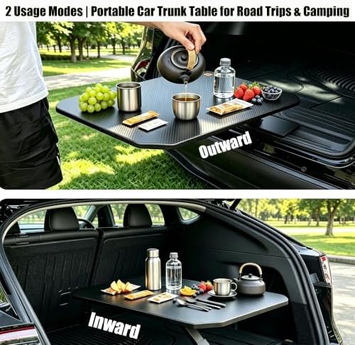Foldable trunk table designed to fit in the trunks of most sedans and SUV - Image 5