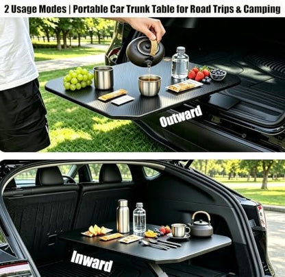 Foldable trunk table designed to fit in the trunks of most sedans and SUV - Image 5